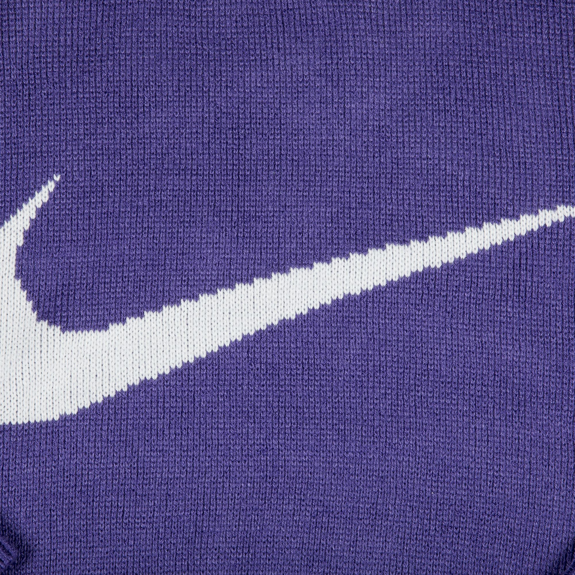 Supreme nike swoosh sweater purple top