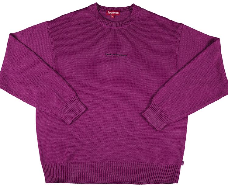 Supreme Fuck Everybody Sweater Magenta