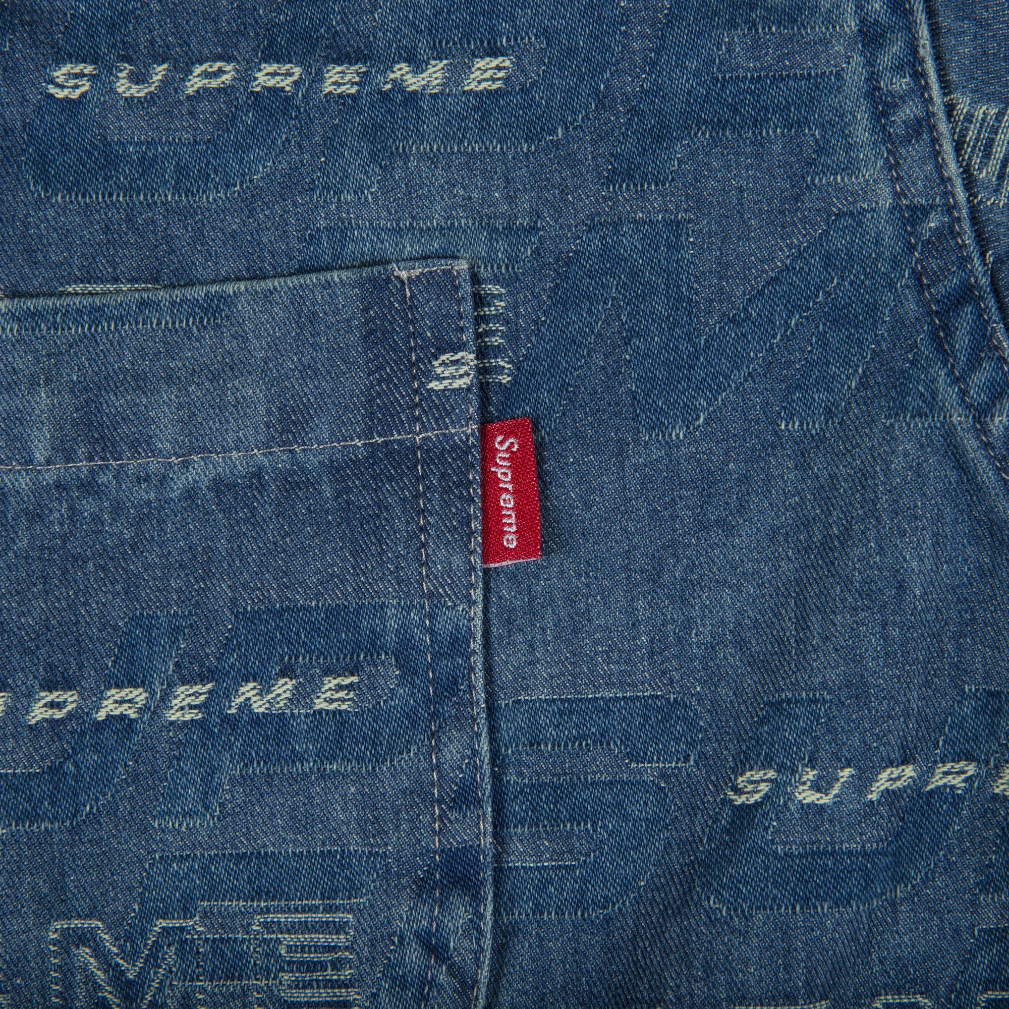 トップス Supreme Dimensions Logo Denim Shirt L Supreme Dimensions Logo Denim Shirt L