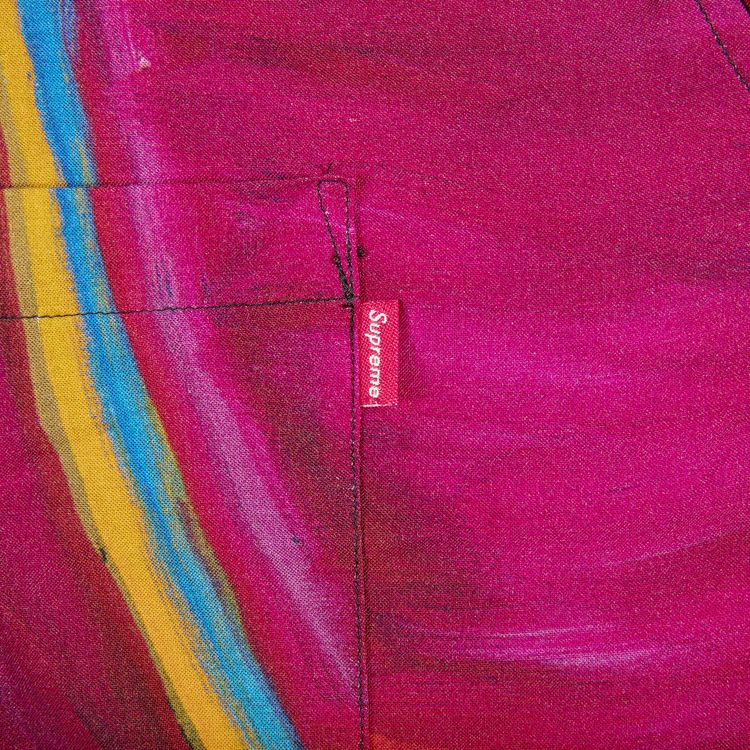 Supreme Reaper Rayon Short Sleeve Shirt Burgundy