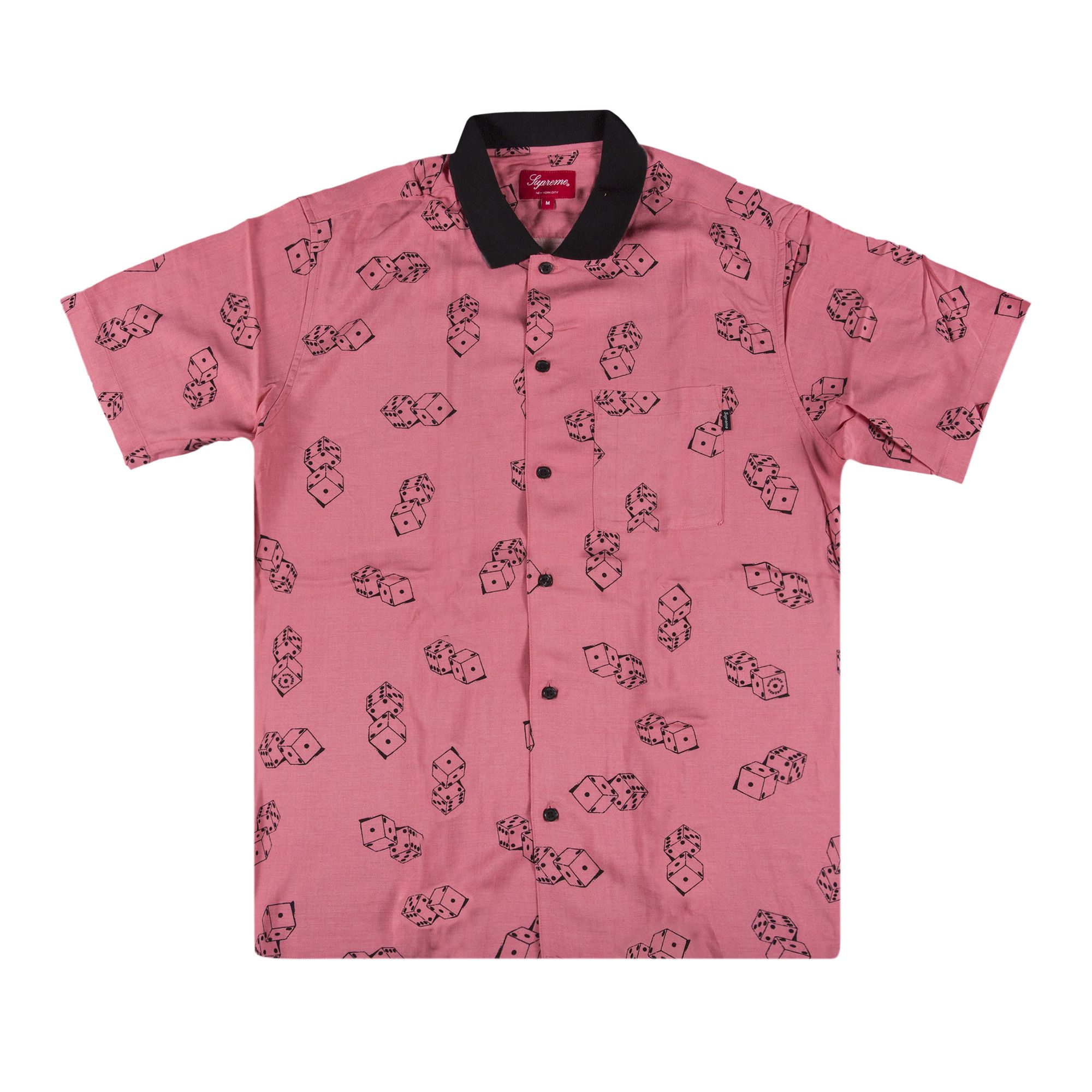 Buy Supreme Dice Rayon Short-Sleeve Shirt 'Pink' - SS19S26 PINK