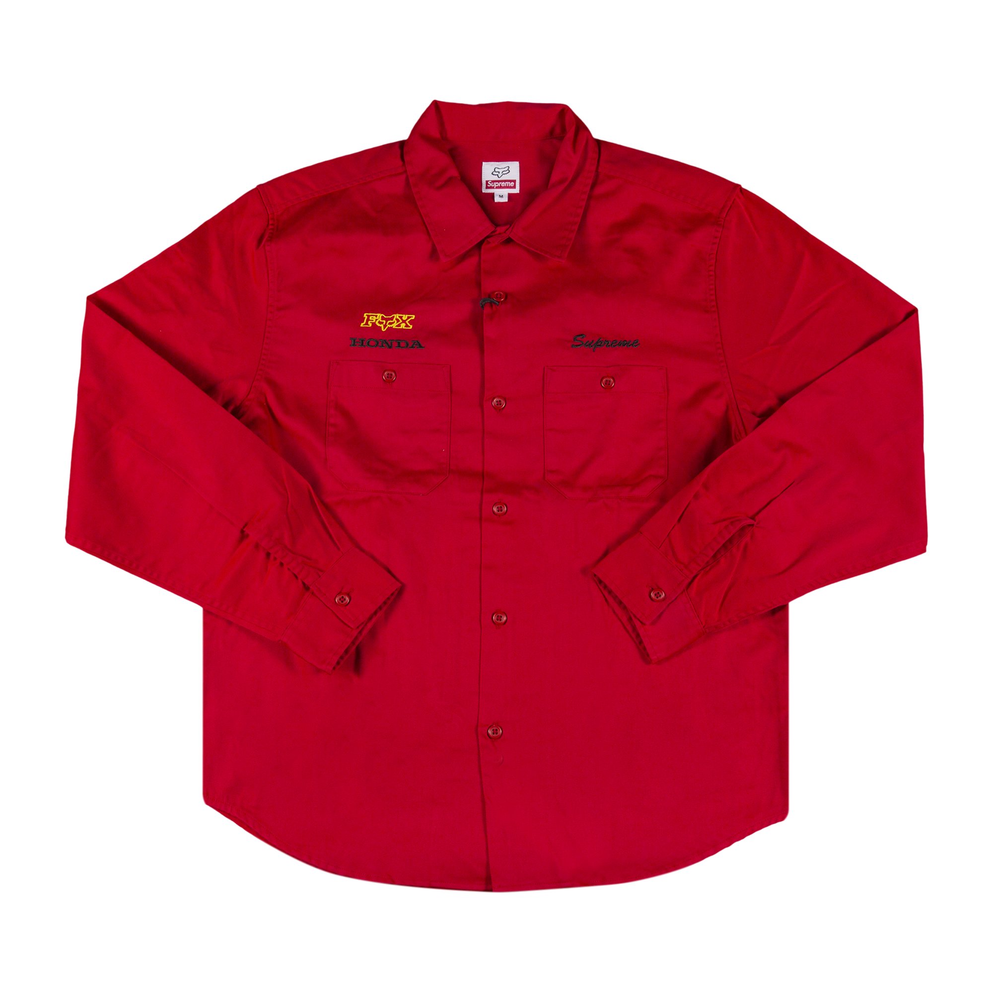 Supreme x Honda Fox Racing Work Shirt 'Red'