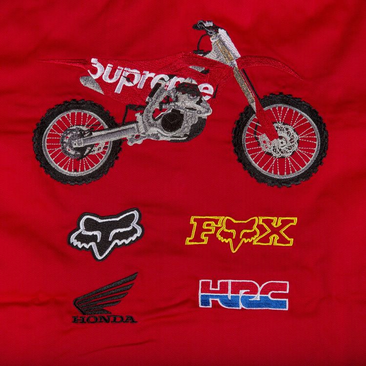 Supreme x Honda Fox Racing Work Shirt Red