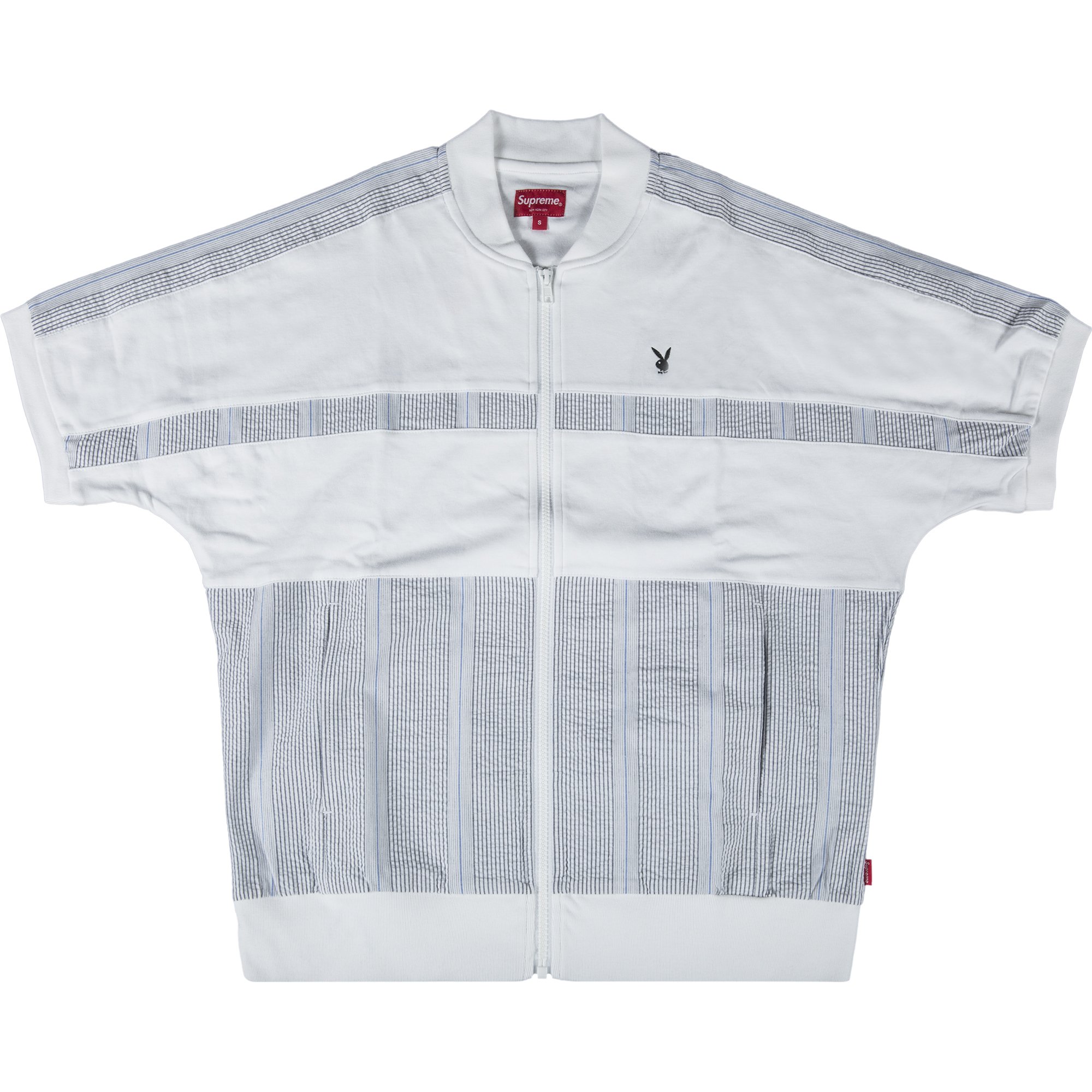 Supreme x Playboy Leisure Zip Up Top 'White'