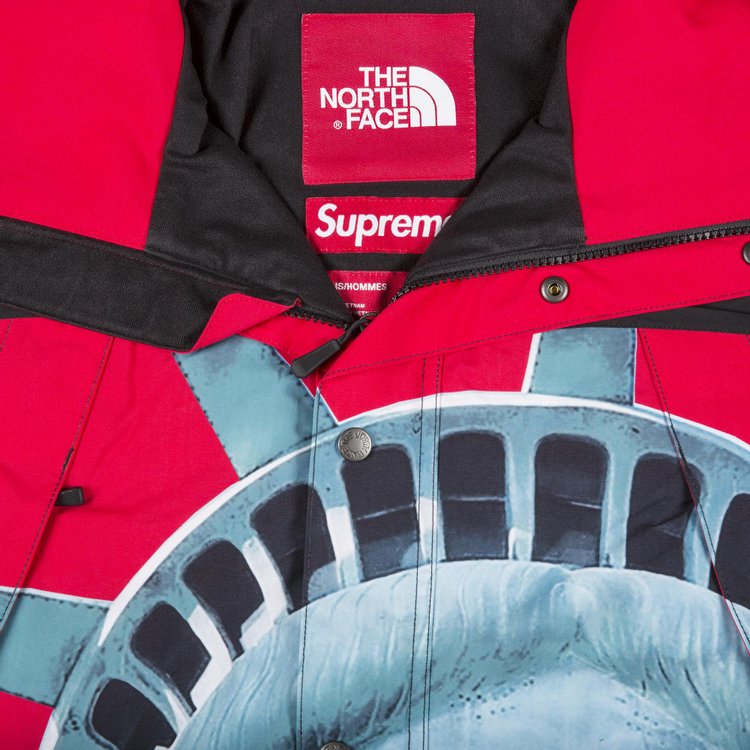 Supreme x The North Face Statue Of Liberty Mountain Jacket Red