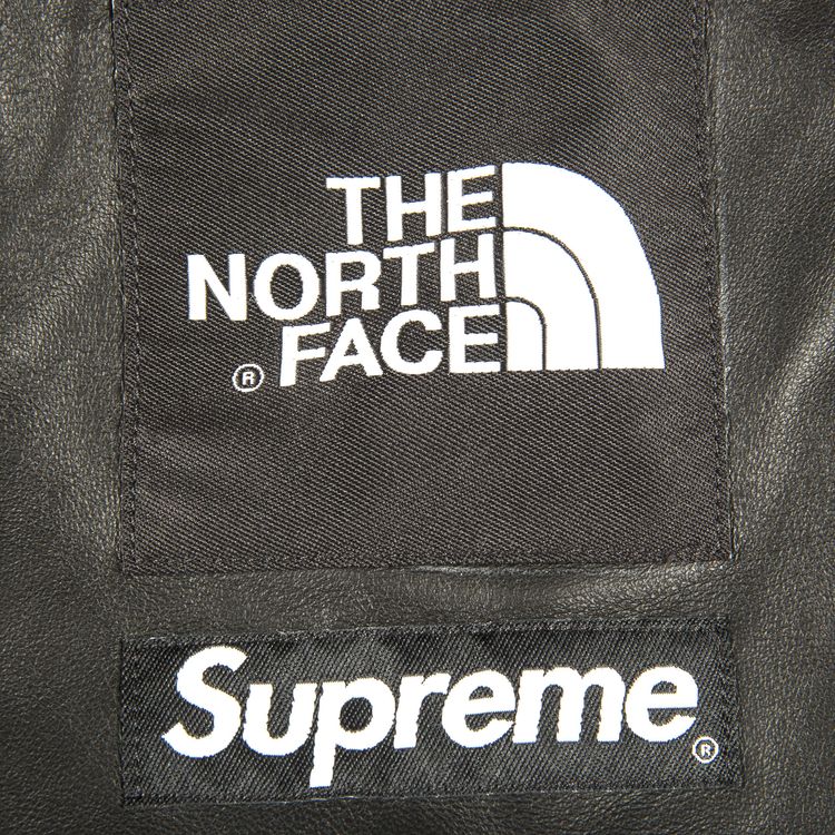 Supreme x The North Face Leather Mountain Parka Black
