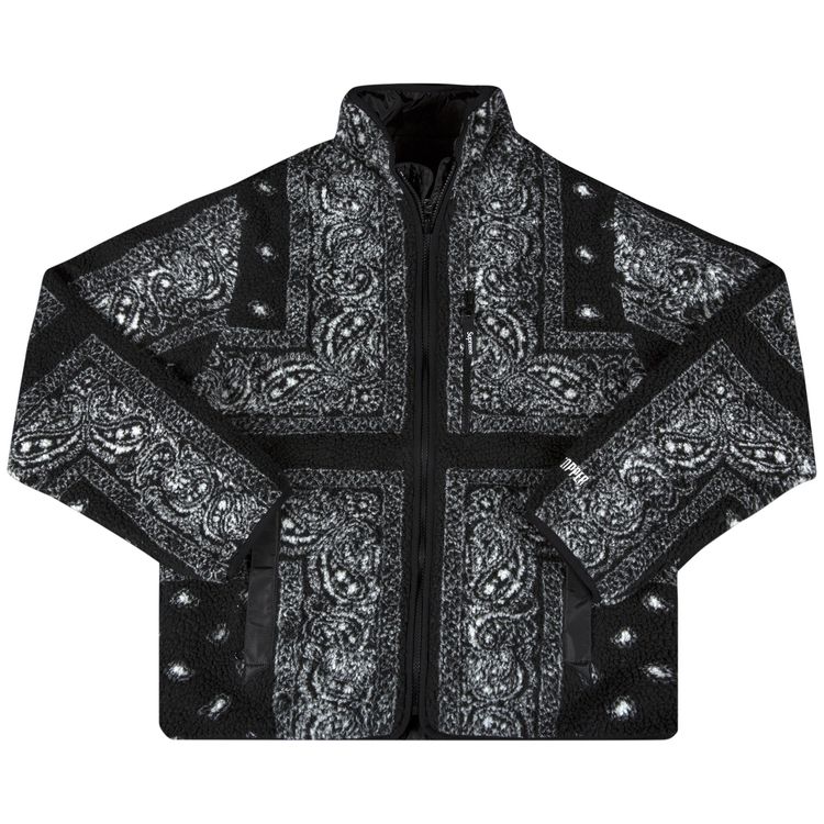 Buy Supreme Reversible Bandana Fleece Jacket  