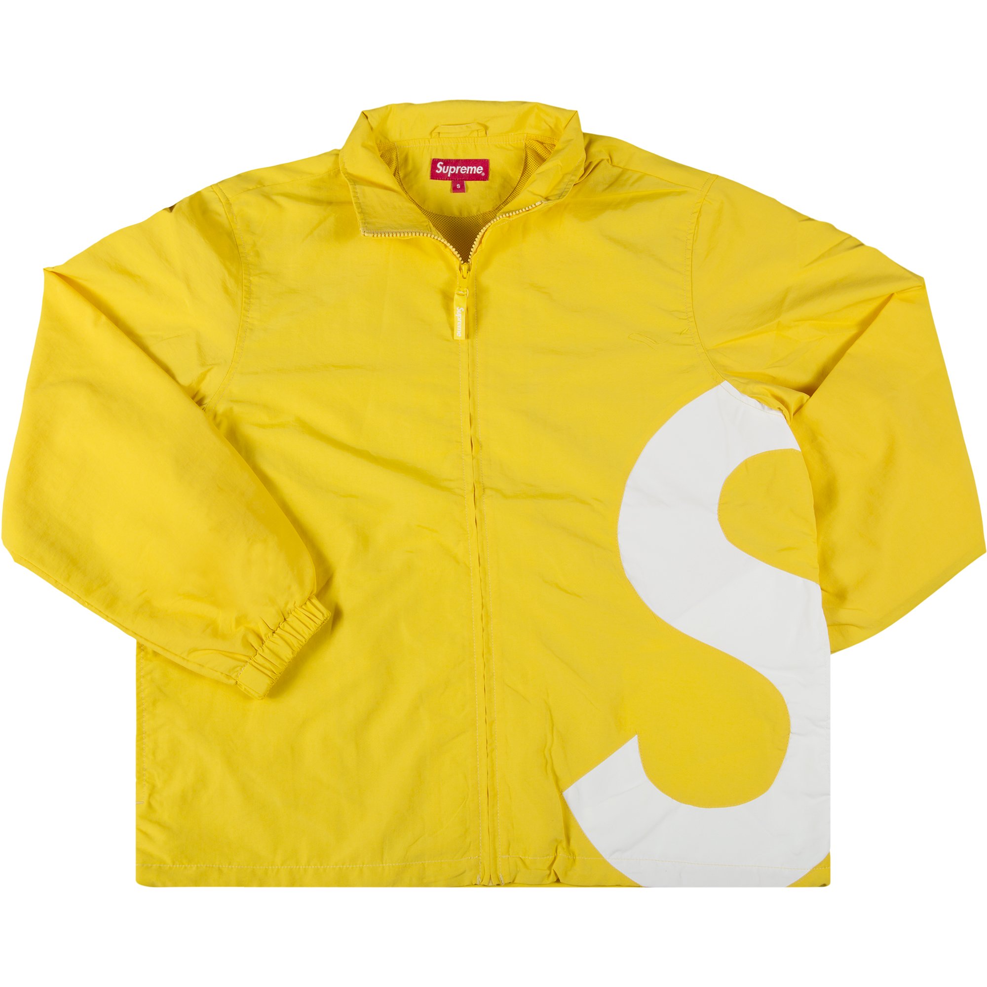 Supreme S Logo Track Jacket 'Yellow'