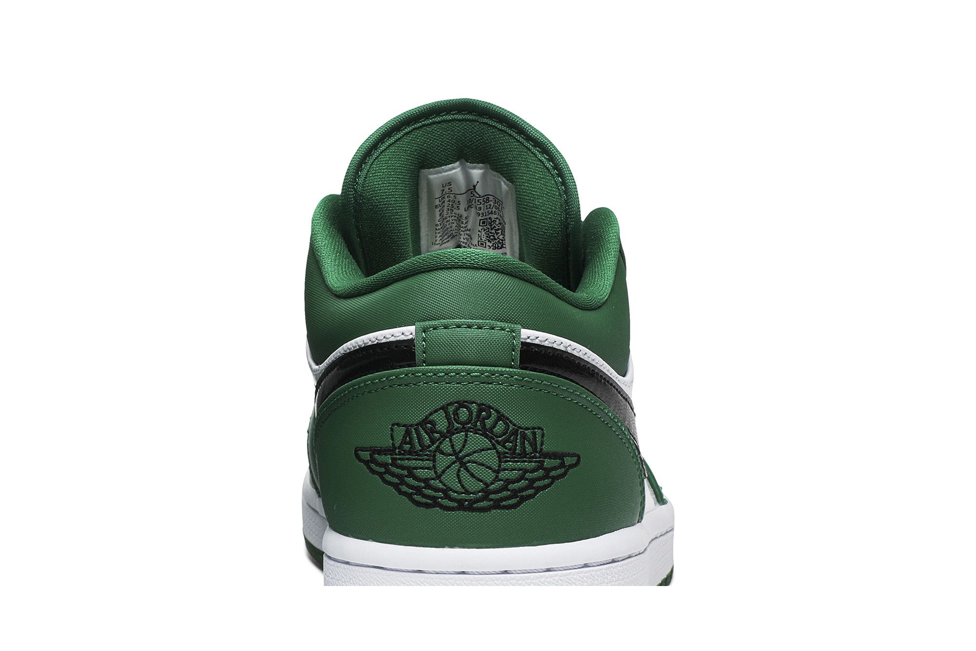 Air jordan 1 low pine green/black-white cheap