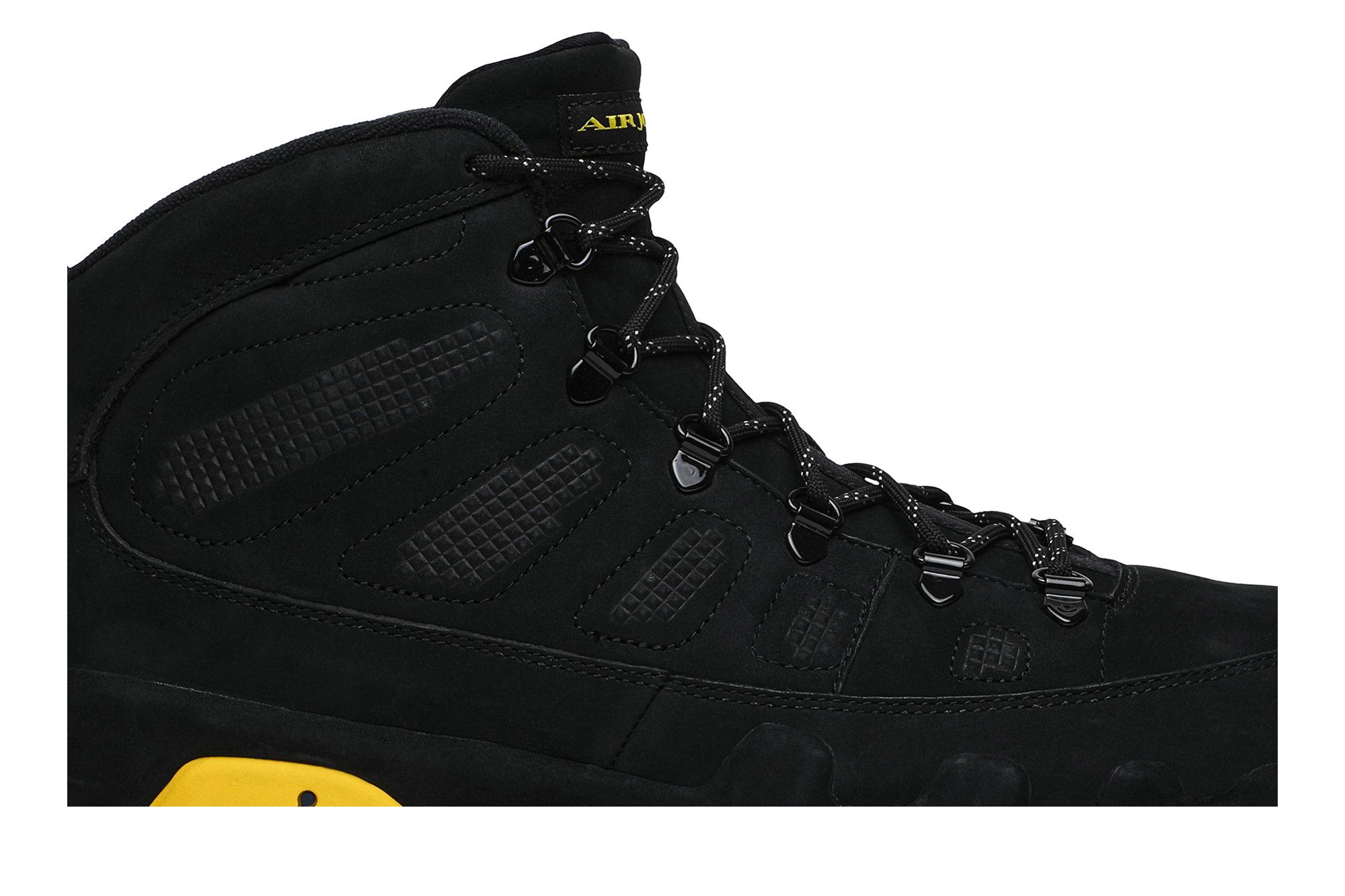 Jordan 9 yellow and black cheap