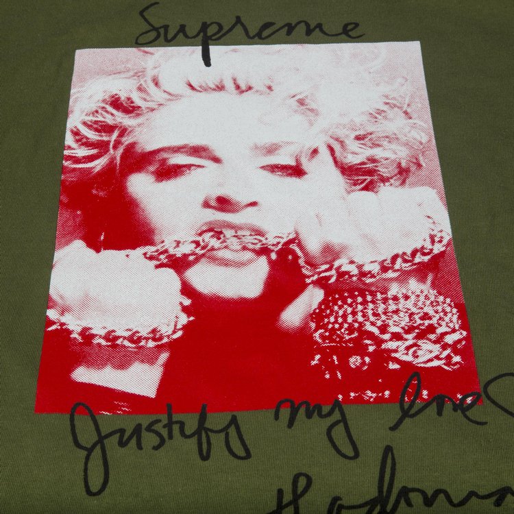 Supreme Madonna T Shirt Olive