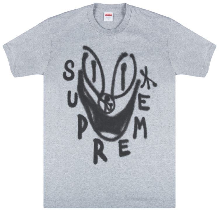 Supreme Smile T Shirt Grey
