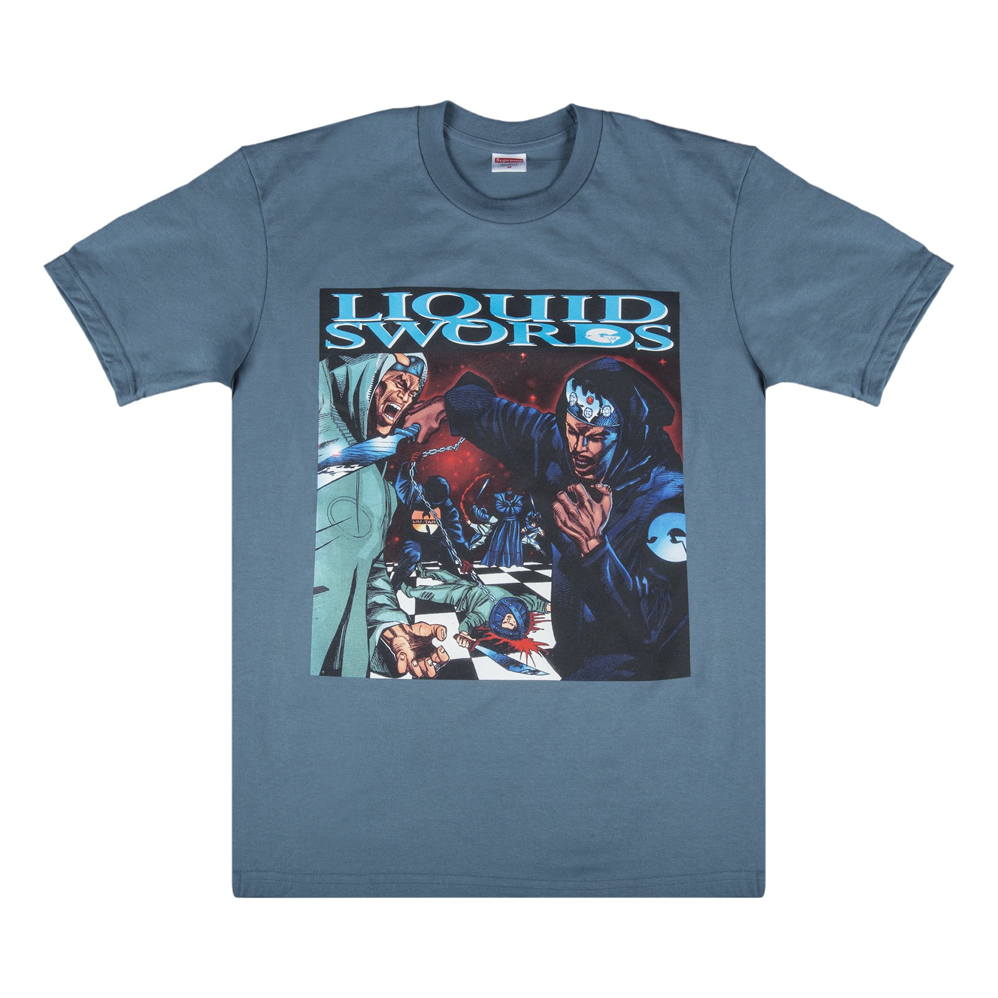 Buy Supreme Liquid Swords T-Shirt 'Slate' - FW18T16 SLATE | GOAT