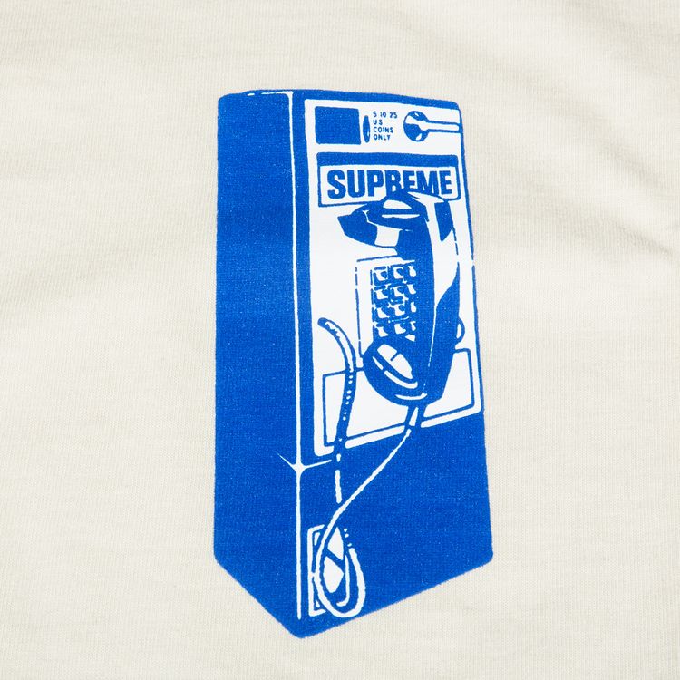 Supreme Payphone T Shirt Natural