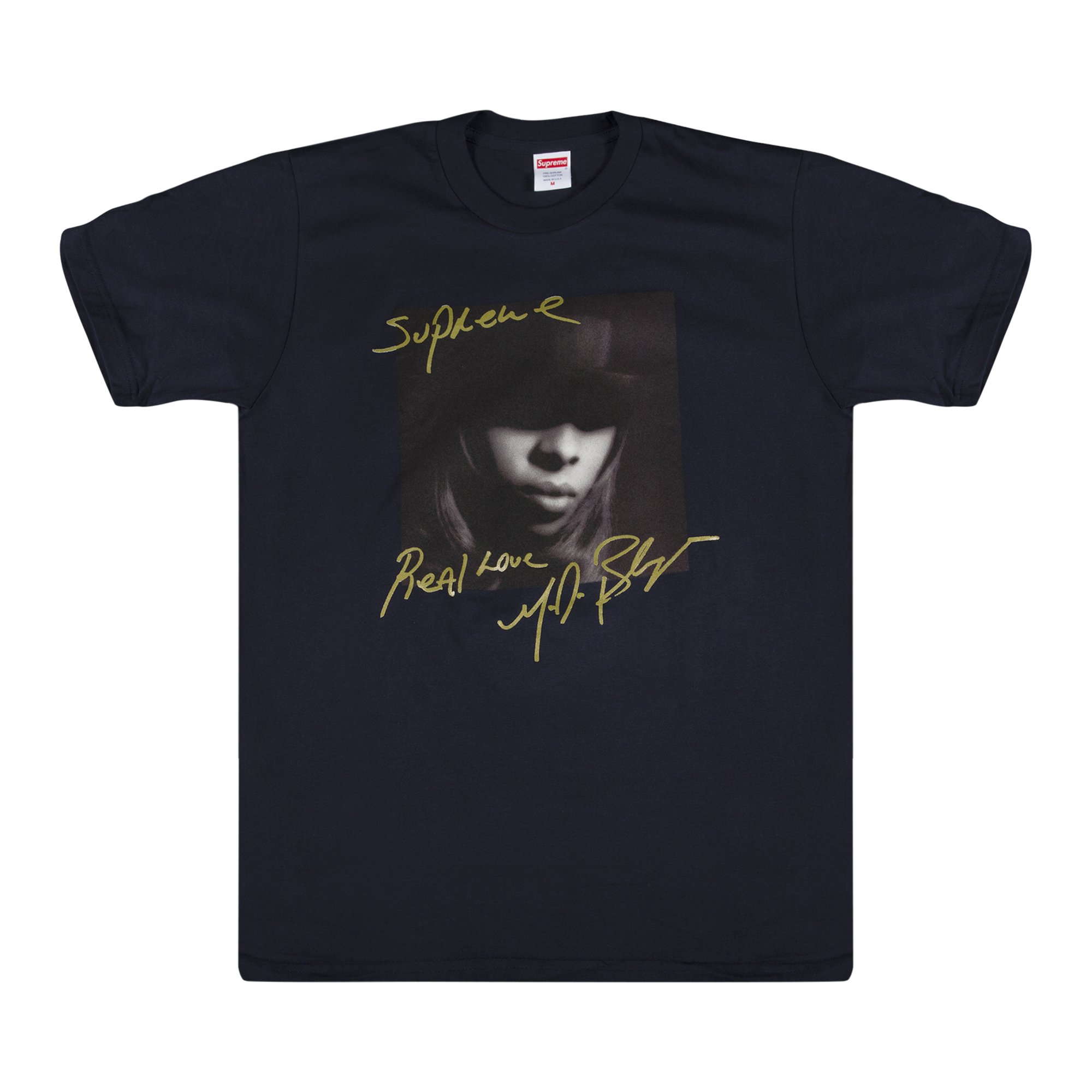 Buy Supreme Mary J. Blige T-Shirt 'Navy' - FW19T23 NAVY | GOAT CA
