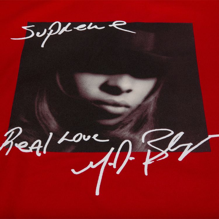 Supreme Mary J Blige T Shirt Red