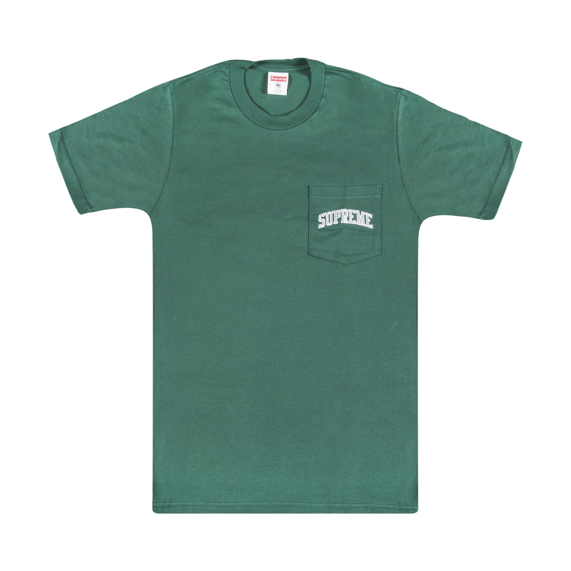 Buy Supreme x NFL Raiders '47 Pocket T-Shirt 'Green' - SS19T3