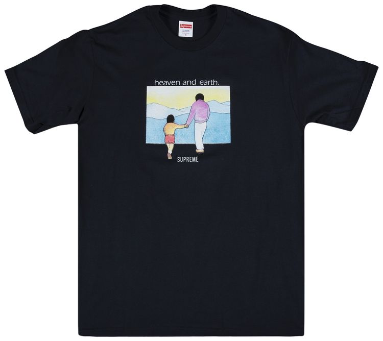 Supreme Heaven And Earth T Shirt Navy