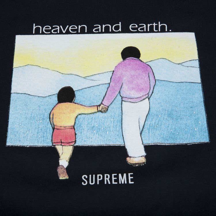 Supreme Heaven And Earth T Shirt Navy