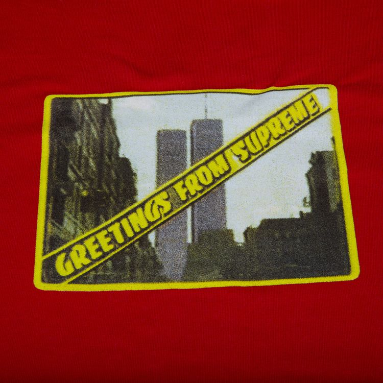 Supreme Greetings From NY T Shirt Red