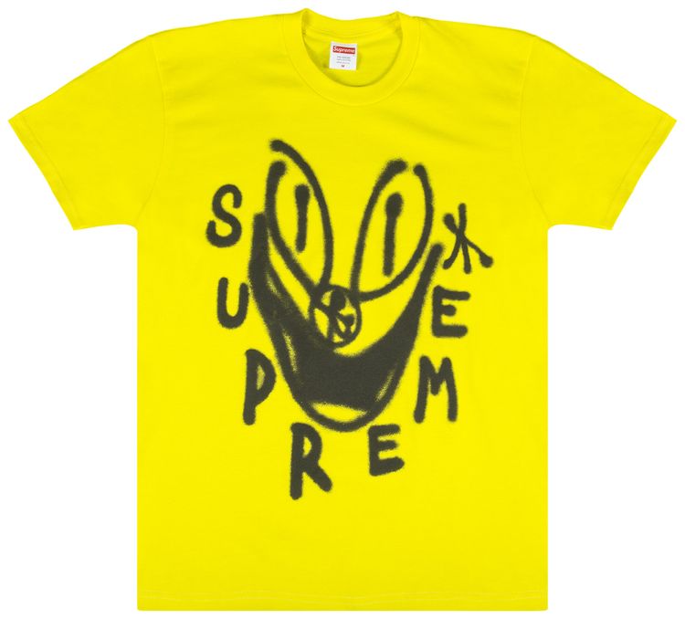 Supreme Smile T Shirt Yellow
