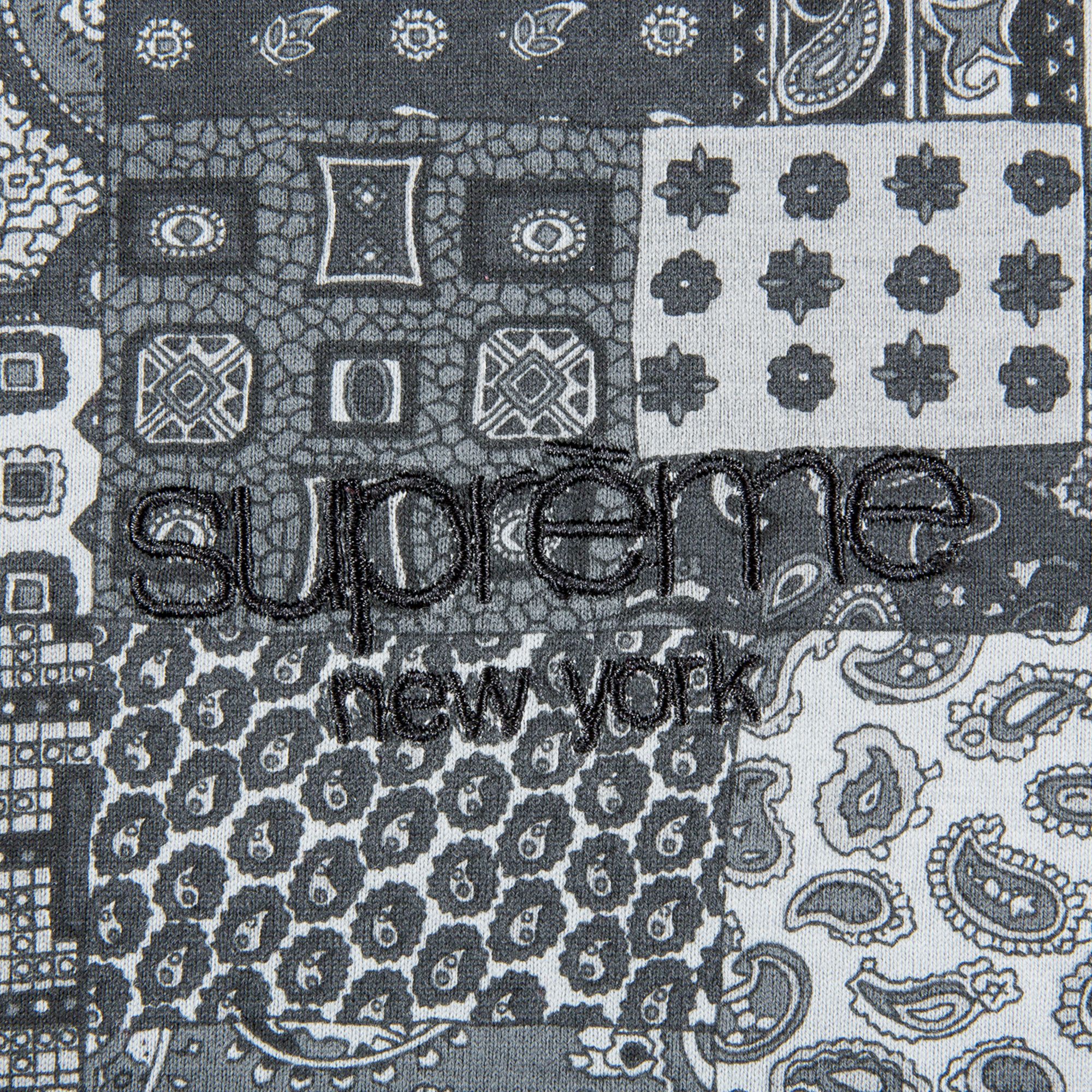 Buy Supreme Patchwork Paisley Short-Sleeve Top 'Black
