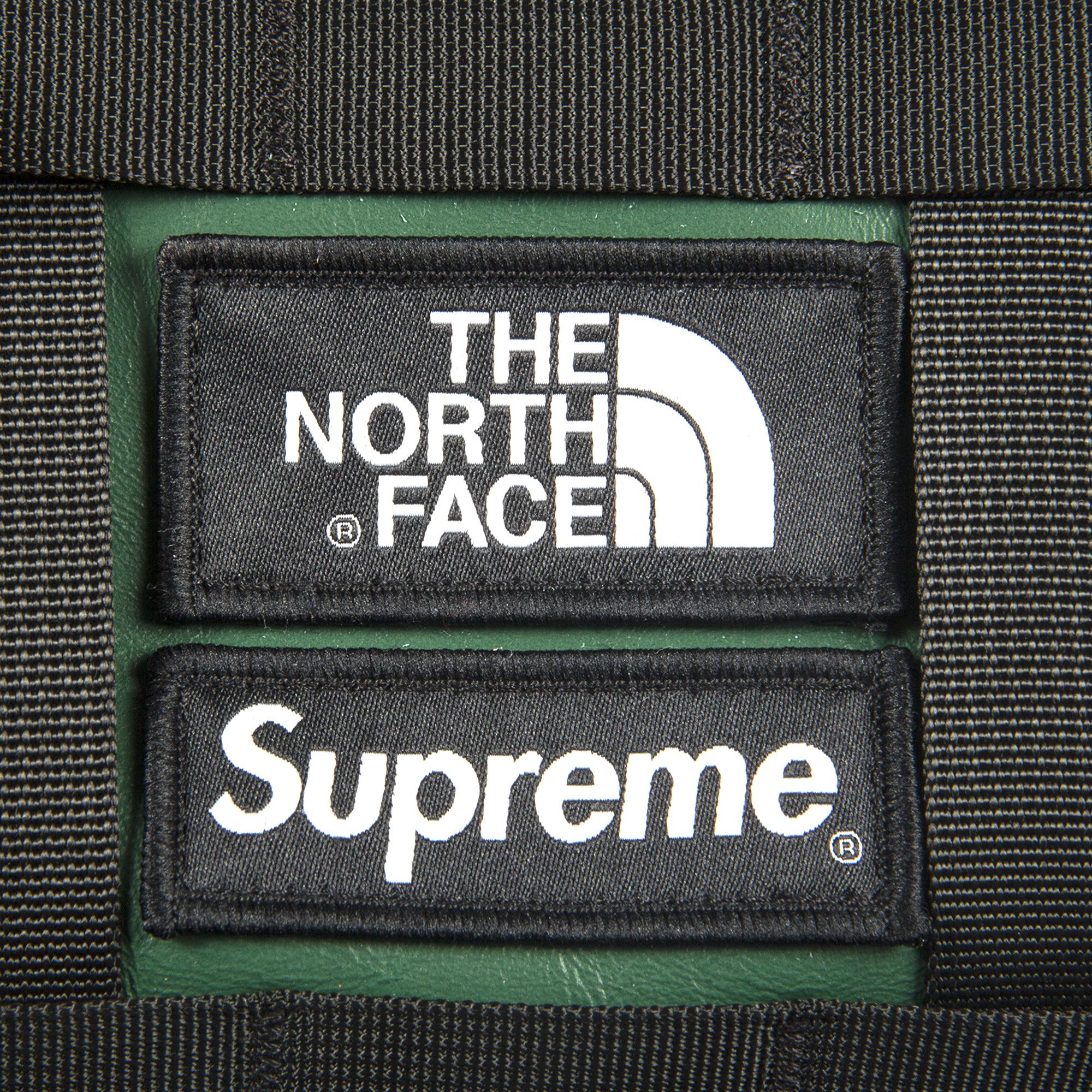 Supreme x the north face leather mountain waist bag top
