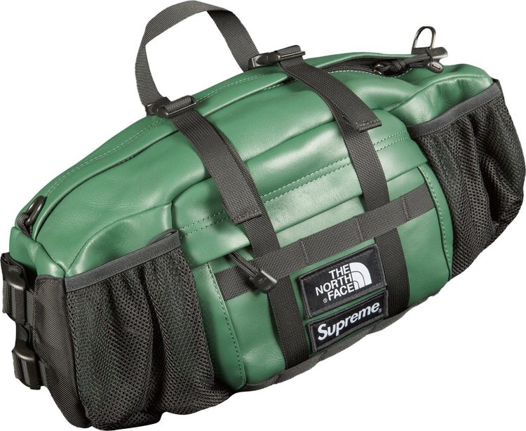 Supreme x The North Face Leather Mountain Waist Bag 'Green'