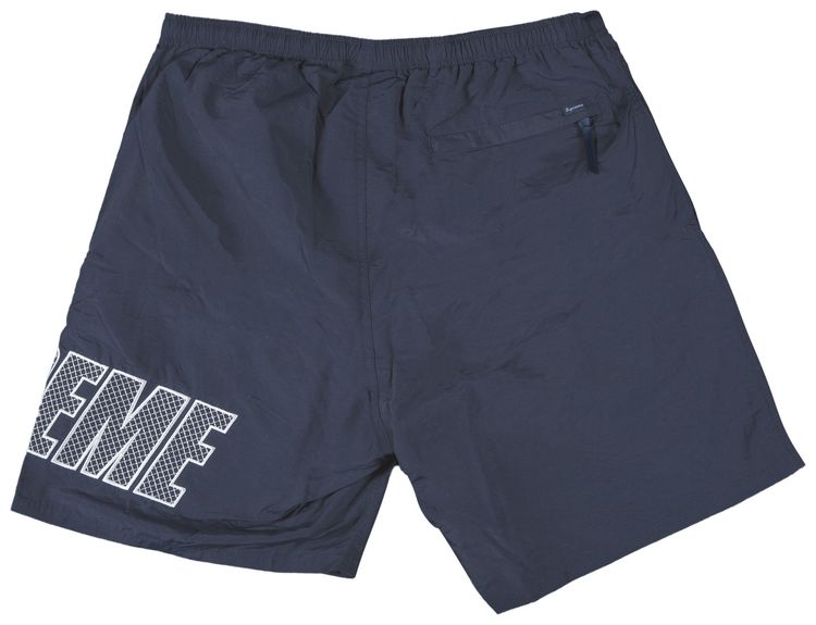 Supreme Logo Applique Water Short Navy