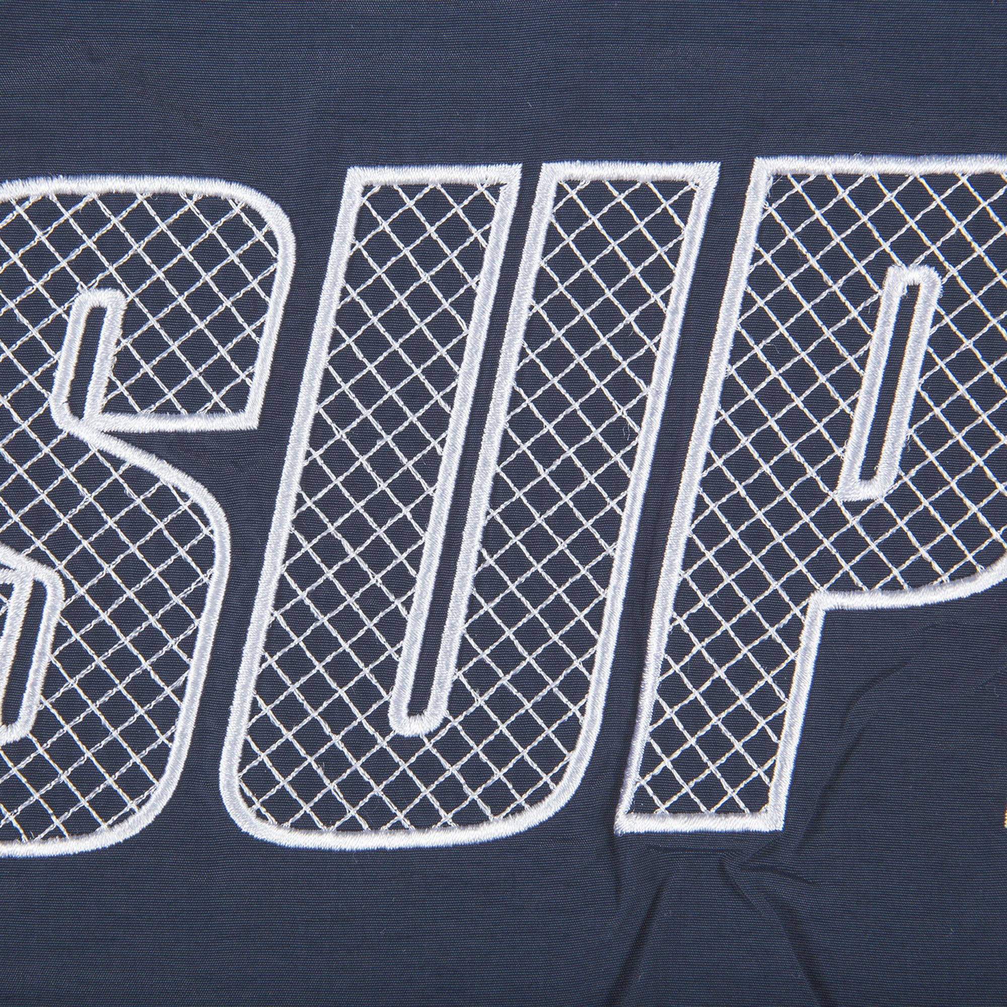 Buy Supreme Logo Appliqué Water Short 'Navy' - SS19SH24 NAVY | GOAT