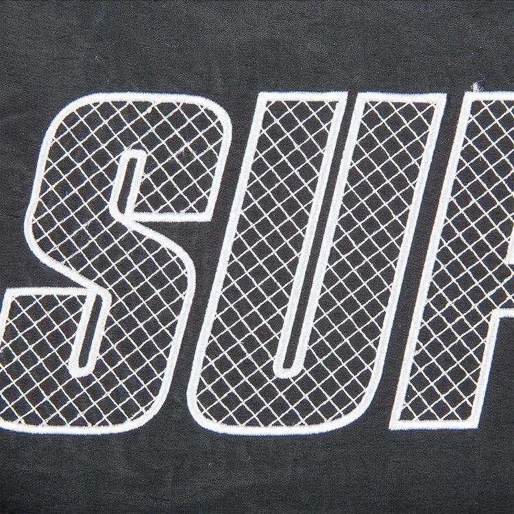 Supreme Logo Applique Water Short Black