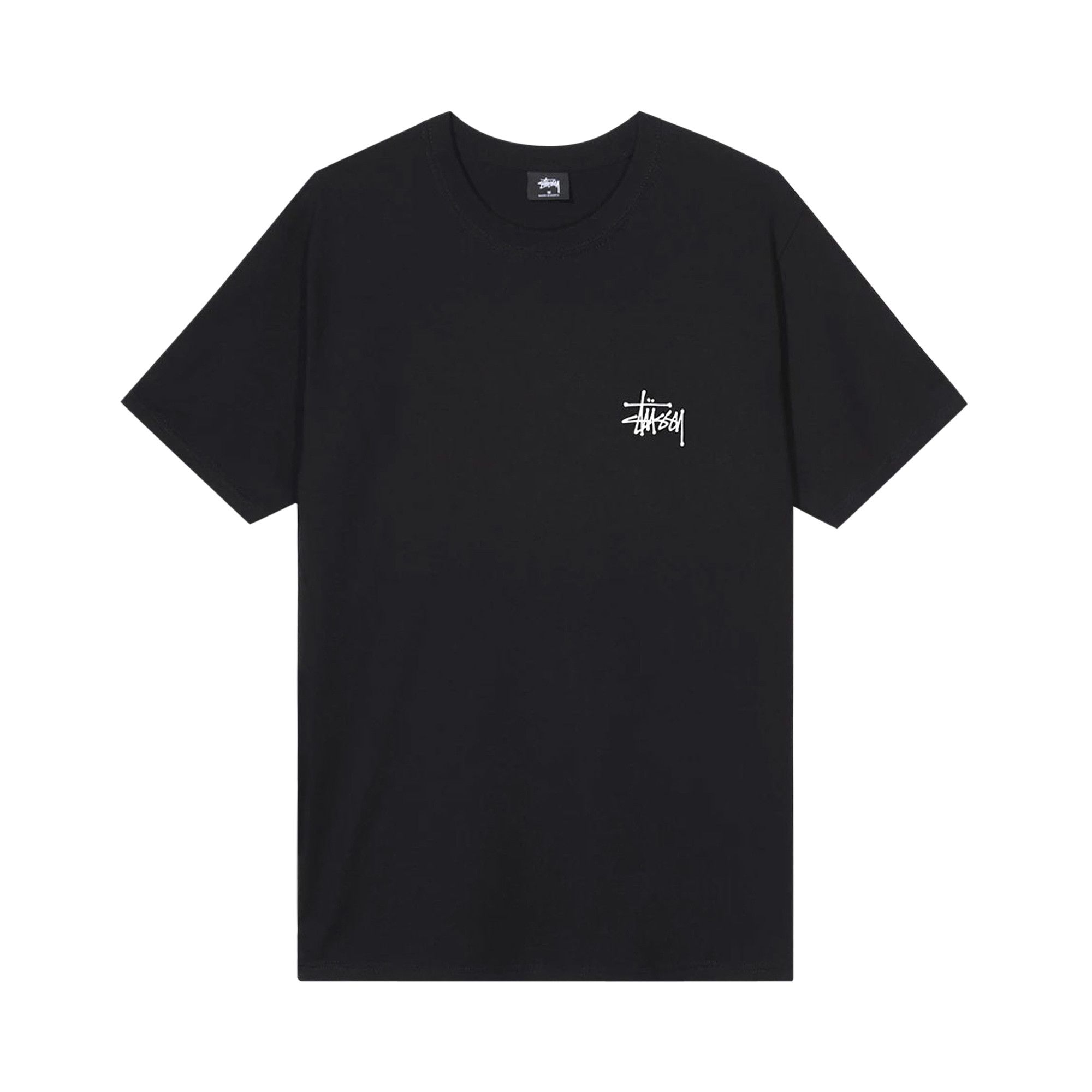Buy Stussy Basic Stussy Tee 'Black' - 1904535 BLAC | GOAT