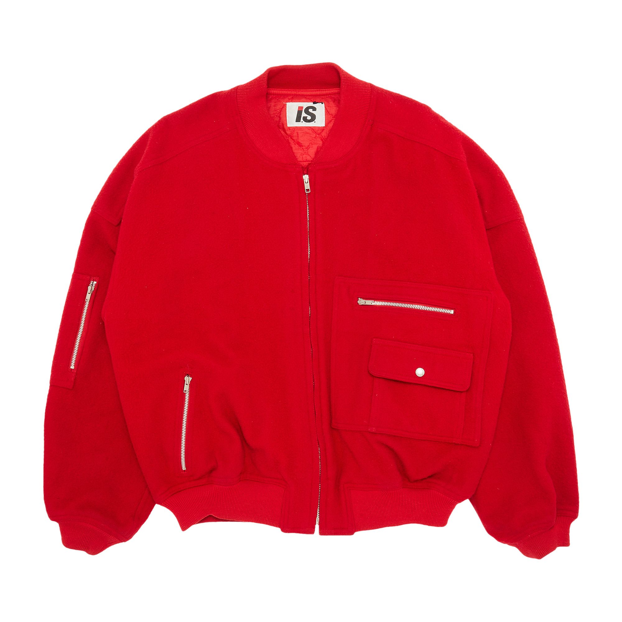Buy Vintage Issey Miyake Care Label Bomber Jacket In Red