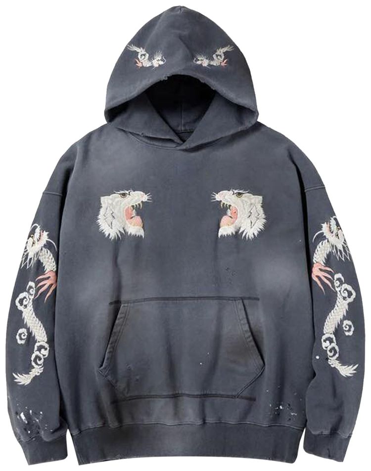 Neighborhood Savage S Hooded Long Sleeve Grey