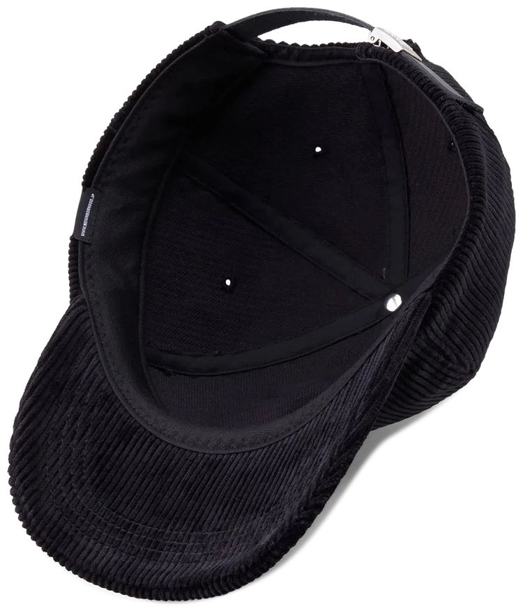 Neighborhood Cord Dad Cap Black