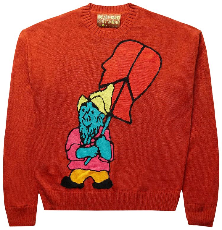 Brain Dead Gnome Sweater Terracotta