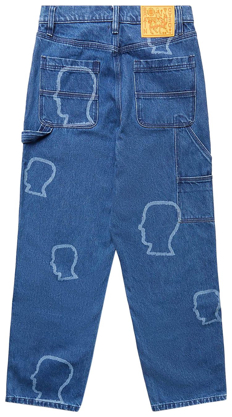 Brain Dead Double Knee Utility Pant Indigo