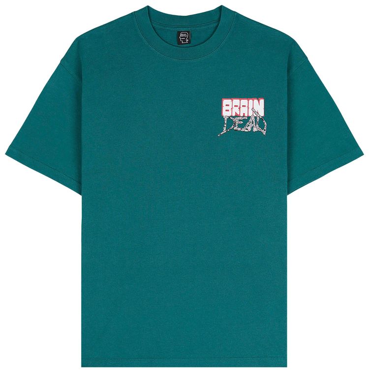 Brain Dead Psychosis T Shirt Forest Green
