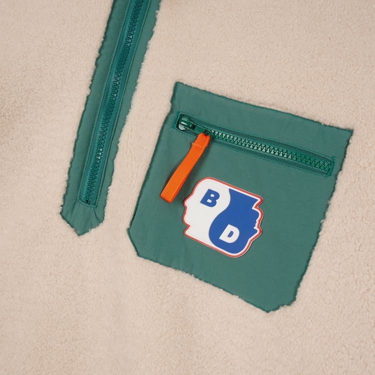 Brain Dead Yin Yang Half Zip Jacket Cream