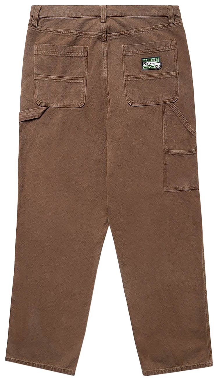 Brain Dead Double Knee Utility Pant Brown