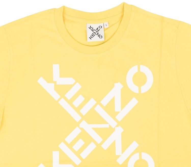 Kenzo Big X Short Sleeve T Shirt Yellow