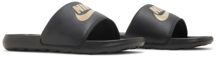 Nike Victori One Slide Black Metallic Gold