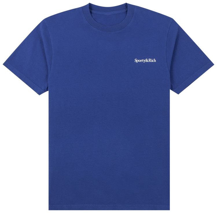 Sporty  Rich Health Is Wealth T Shirt LapisWhite Print