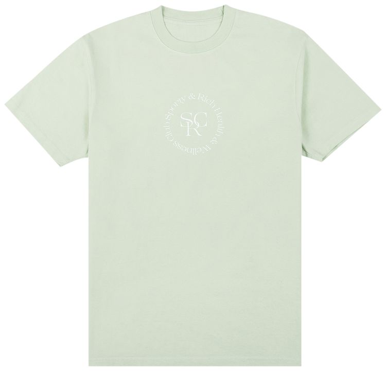 Sporty  Rich SRHWC T Shirt Mint CreamWhite Print