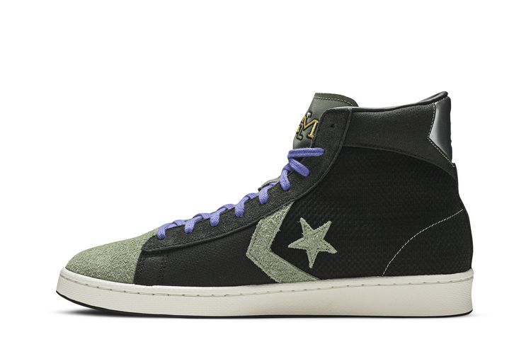 Converse Pro Mid Basketball Shoes BHM Size 11.5 US  Black History Month Converse Pro Mid BHM Size 12 US Green Sequoia 168273C Black  main image 3