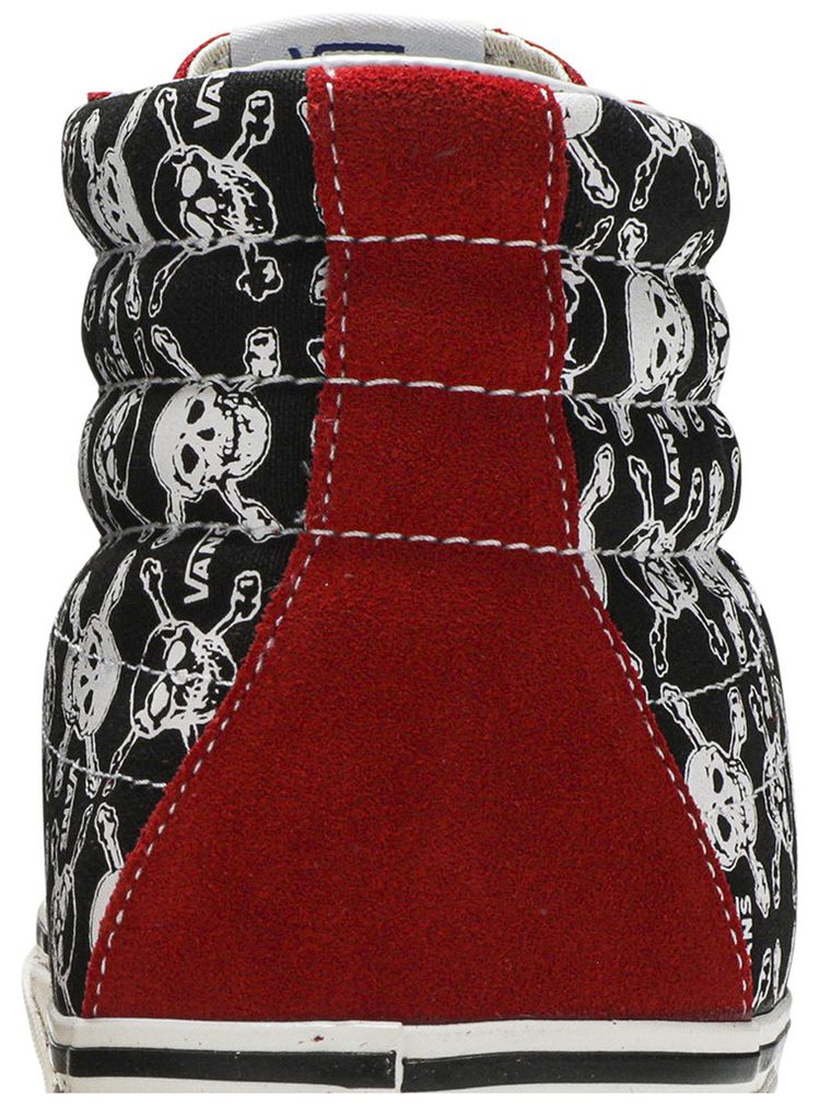 Vans Sk8 Hi 38 DX Skulls Red Black