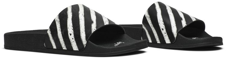 Off White Sliders Graffiti   Black White 2020