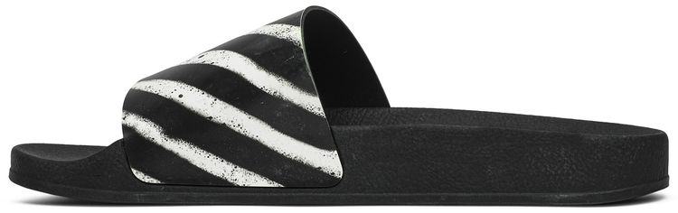 Off White Sliders Graffiti   Black White 2020