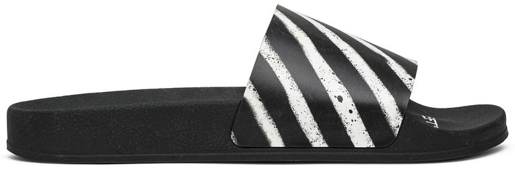 Off White Sliders Graffiti   Black White 2020