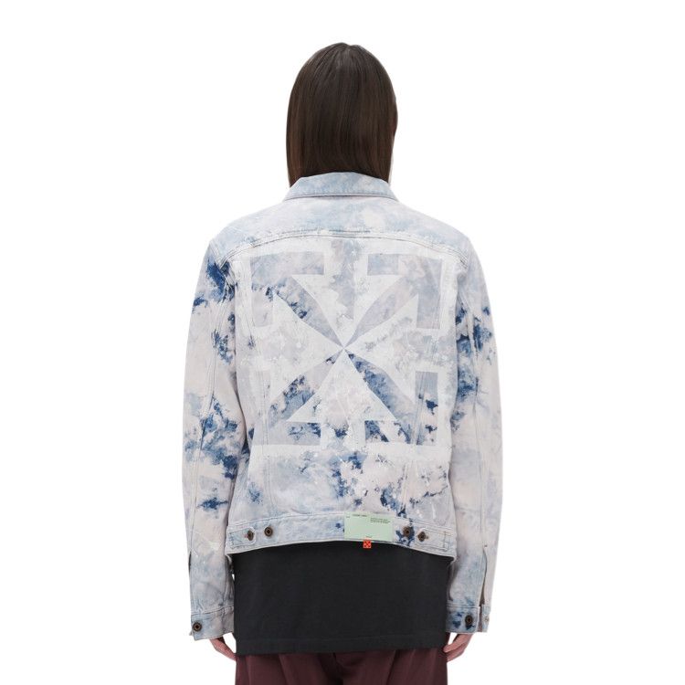 Off white multicolor denim jacket outlet